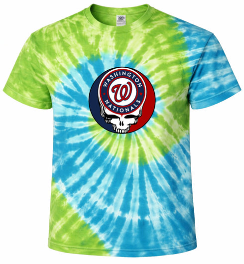 Washington Nationals Stealie Tie-Dye T-Shirt