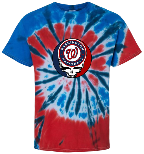 Washington Nationals Stealie Tie-Dye T-Shirt