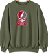 Washington Stealie Premium Unisex Crewneck — Design: Washington State University — Military Green