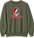 Washington Stealie Premium Unisex Crewneck — Design: Washington University — Military Green