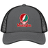 Washington Stealie Premium Unisex Trucker Cap — Design: Washington University — Charcoal/Black
