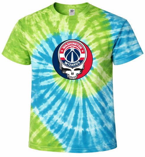 Washington Wizards Stealie Tie-Dye T-Shirt