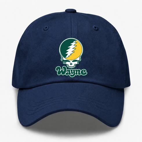 Wayne Stealie Premium Unisex Dad Hat — Design: Wayne State University — Navy