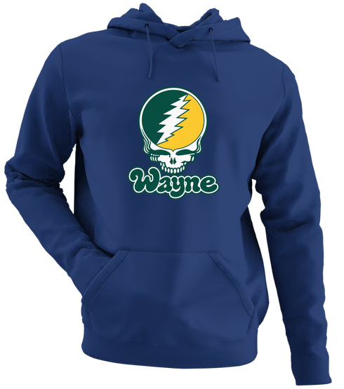 Wayne Stealie Premium Unisex Hoodie — Design: Wayne State University — Navy