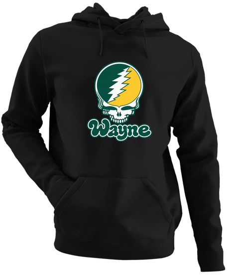 Wayne Stealie Premium Unisex Hoodie — Design: Wayne State University — Black