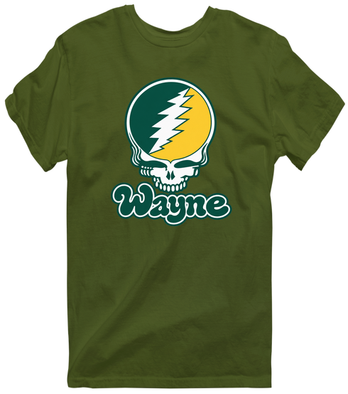Wayne Stealie Premium Unisex T-Shirt — Design: Wayne State University — Military Green