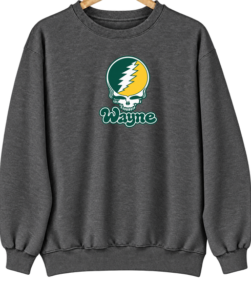 Wayne Stealie Premium Unisex Crewneck — Design: Wayne State University — Dark Heather