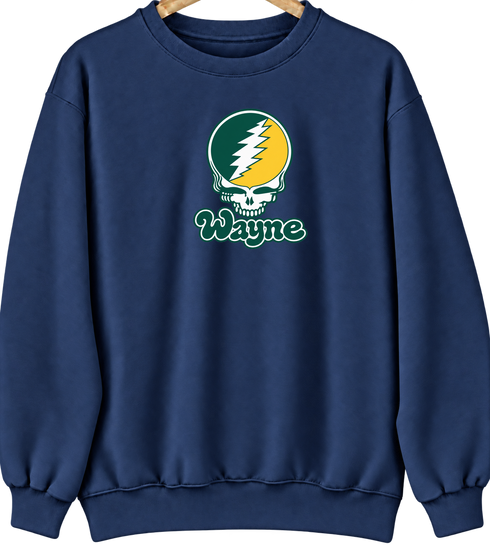Wayne Stealie Premium Unisex Crewneck — Design: Wayne State University — Navy
