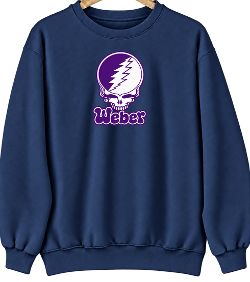Weber State Stealie Premium Unisex Crewneck — Design: Weber State University — Navy