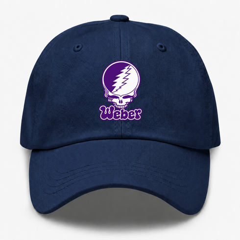Weber State Stealie Premium Unisex Dad Hat — Design: Weber State University — Navy