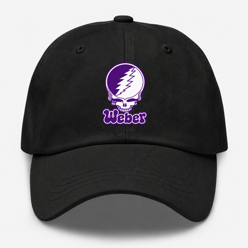 Weber State Stealie Premium Unisex Dad Hat — Design: Weber State University — Black