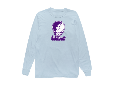 Weber State Stealie Premium Unisex Long-Sleeve — Design: Weber State University — Chambray