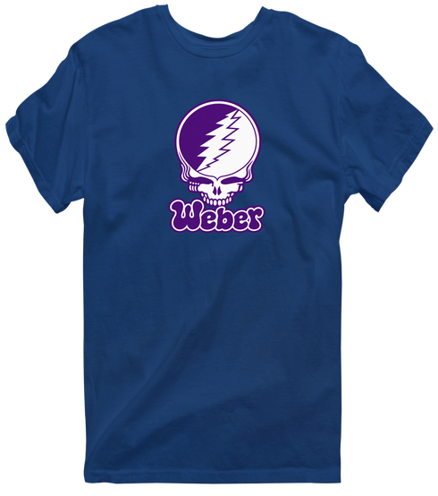 Weber State Stealie Premium Unisex T-Shirt — Design: Weber State University — Navy