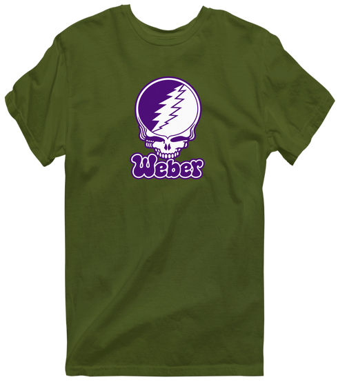 Weber State Stealie Premium Unisex T-Shirt — Design: Weber State University — Military Green