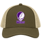Weber State Stealie Premium Unisex Trucker Cap — Design: Weber State University — Moss/Khaki