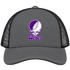Weber State Stealie Premium Unisex Trucker Cap — Design: Weber State University — Charcoal/Black