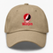 Wesleyan Stealie Premium Unisex Dad Hat — Design: Wesleyan University — Khaki