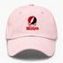 Wesleyan Stealie Premium Unisex Dad Hat — Design: Wesleyan University — Pink