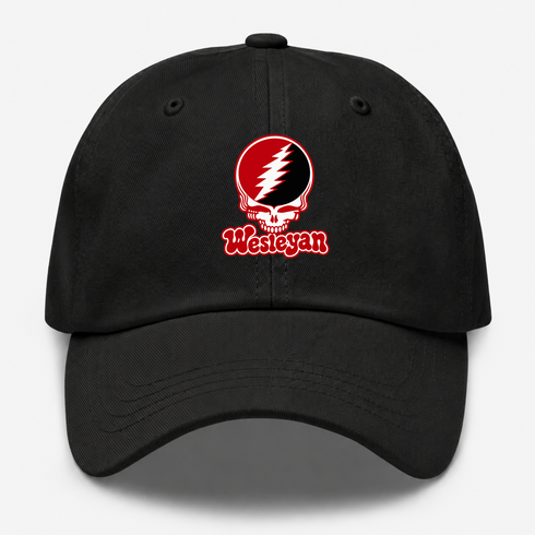 Wesleyan Stealie Premium Unisex Dad Hat — Design: Wesleyan University — Black