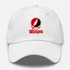 Wesleyan Stealie Premium Unisex Dad Hat — Design: Wesleyan University — White