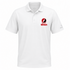 Wesleyan Stealie Premium Unisex Polo — Design: Wesleyan University — White
