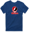 Wesleyan Stealie Premium Unisex T-Shirt — Design: Wesleyan University — Navy
