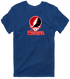 Wesleyan Stealie Premium Unisex T-Shirt — Design: Wesleyan University — Navy