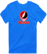 Wesleyan Stealie Premium Unisex T-Shirt — Design: Wesleyan University — Royal