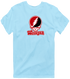 Wesleyan Stealie Premium Unisex T-Shirt — Design: Wesleyan University — Light Blue