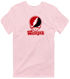 Wesleyan Stealie Premium Unisex T-Shirt — Design: Wesleyan University — Light Pink