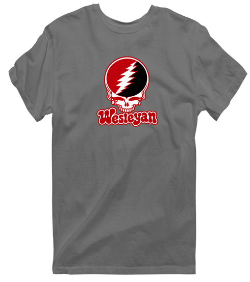 Wesleyan Stealie Premium Unisex T-Shirt — Design: Wesleyan University — Charcoal