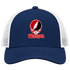Wesleyan Stealie Premium Unisex Trucker Cap — Design: Wesleyan University — Navy/White