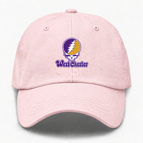 West Chester Stealie Premium Unisex Dad Hat — Design: West Chester University — Pink