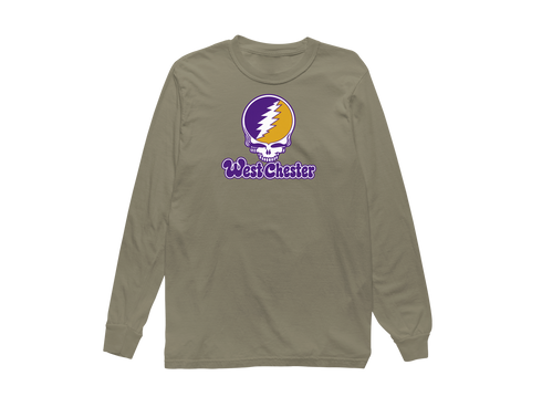 West Chester Stealie Premium Unisex Long-Sleeve — Design: West Chester University — Sandstone
