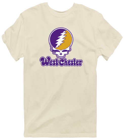 West Chester Stealie Premium Unisex T-Shirt — Design: West Chester University — Sand