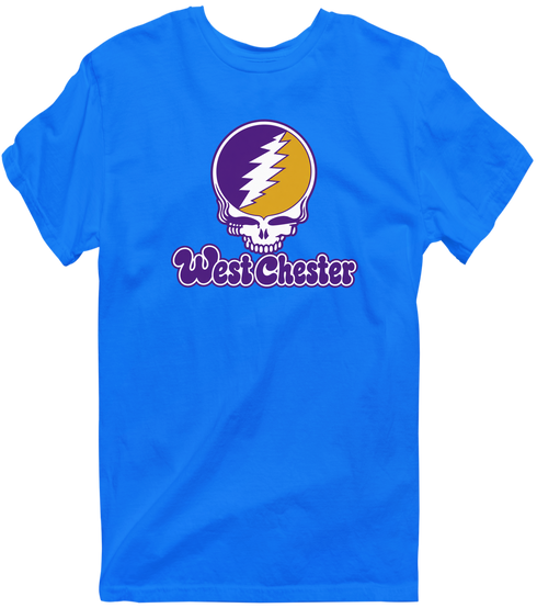 West Chester Stealie Premium Unisex T-Shirt — Design: West Chester University — Royal