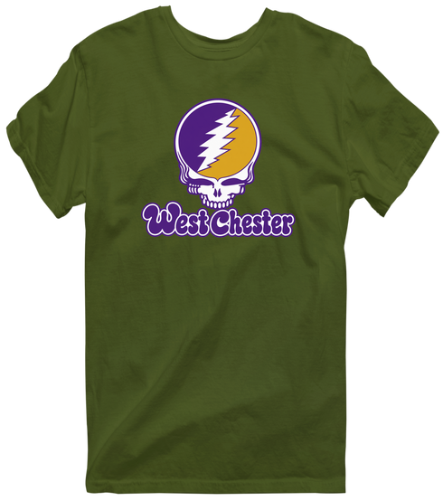 West Chester Stealie Premium Unisex T-Shirt — Design: West Chester University — Military Green