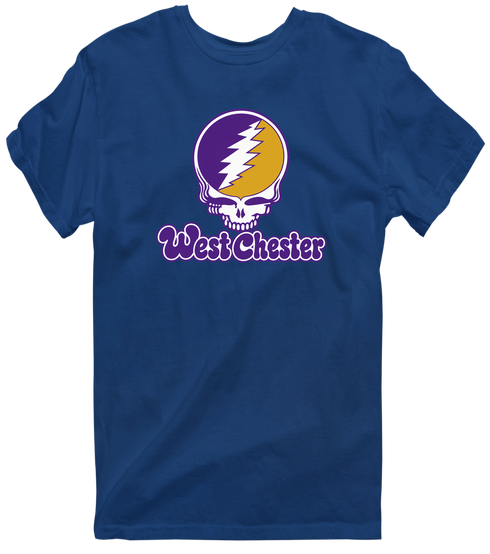 West Chester Stealie Premium Unisex T-Shirt — Design: West Chester University — Navy