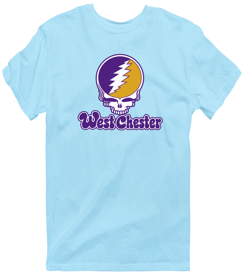 West Chester Stealie Premium Unisex T-Shirt — Design: West Chester University — Light Blue