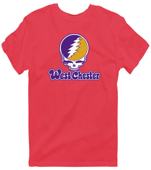 West Chester Stealie Premium Unisex T-Shirt — Design: West Chester University — Heather Red