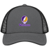 West Chester Stealie Premium Unisex Trucker Cap — Design: West Chester University — Charcoal/Black