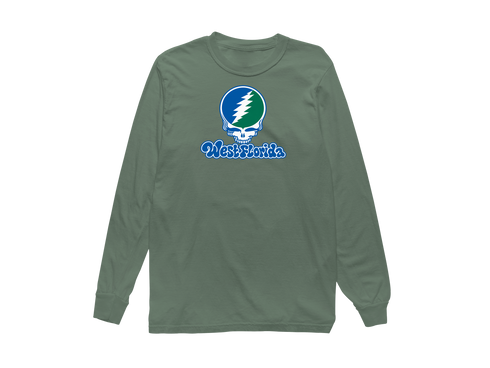 West Florida Stealie Premium Unisex Long-Sleeve — Design: West Florida University of — Light Green