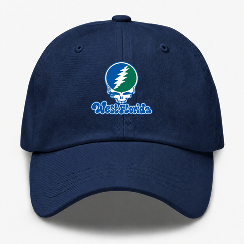 West Florida Stealie Premium Unisex Dad Hat — Design: West Florida University of — Navy