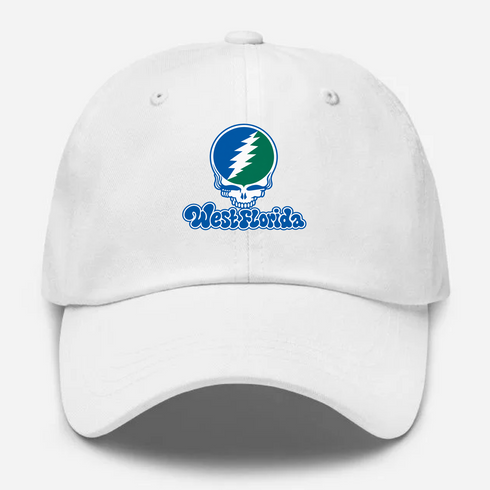 West Florida Stealie Premium Unisex Dad Hat — Design: West Florida University of — White