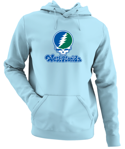 West Florida Stealie Premium Unisex Hoodie — Design: West Florida University of — Light Blue