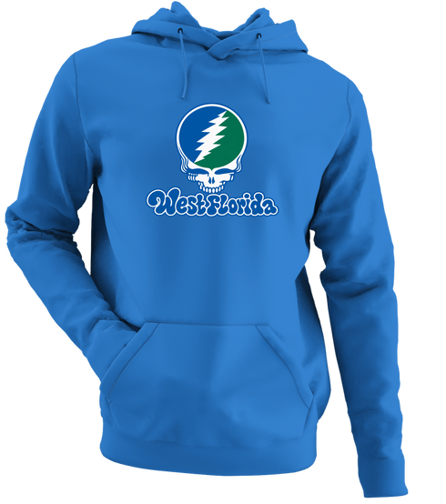 West Florida Stealie Premium Unisex Hoodie — Design: West Florida University of — Heather Royal
