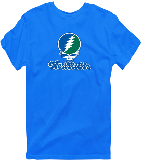 West Florida Stealie Premium Unisex T-Shirt — Design: West Florida University of — Royal