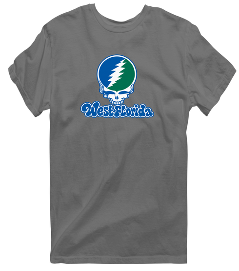 West Florida Stealie Premium Unisex T-Shirt — Design: West Florida University of — Charcoal