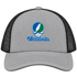 West Florida Stealie Premium Unisex Trucker Cap — Design: West Florida University of — Heather Grey/Black