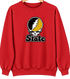 West Virgina Stealie Premium Unisex Crewneck — Design: West Virginia State University — Red